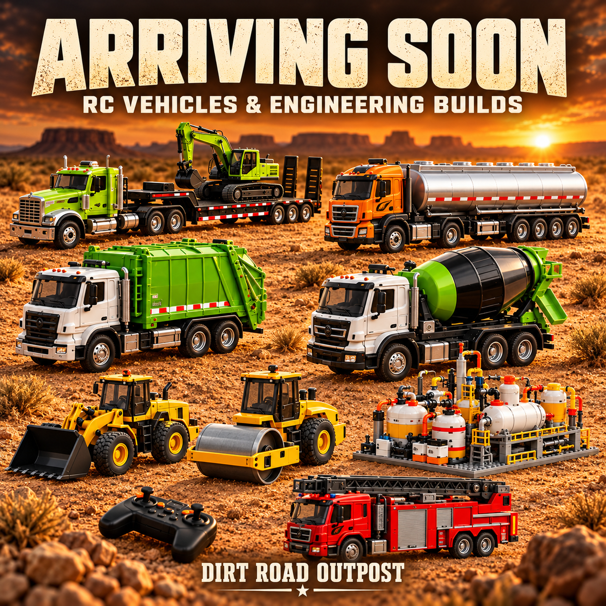 Arriving Soon: RC Toys & Building Sets | Dirt Road Outpost