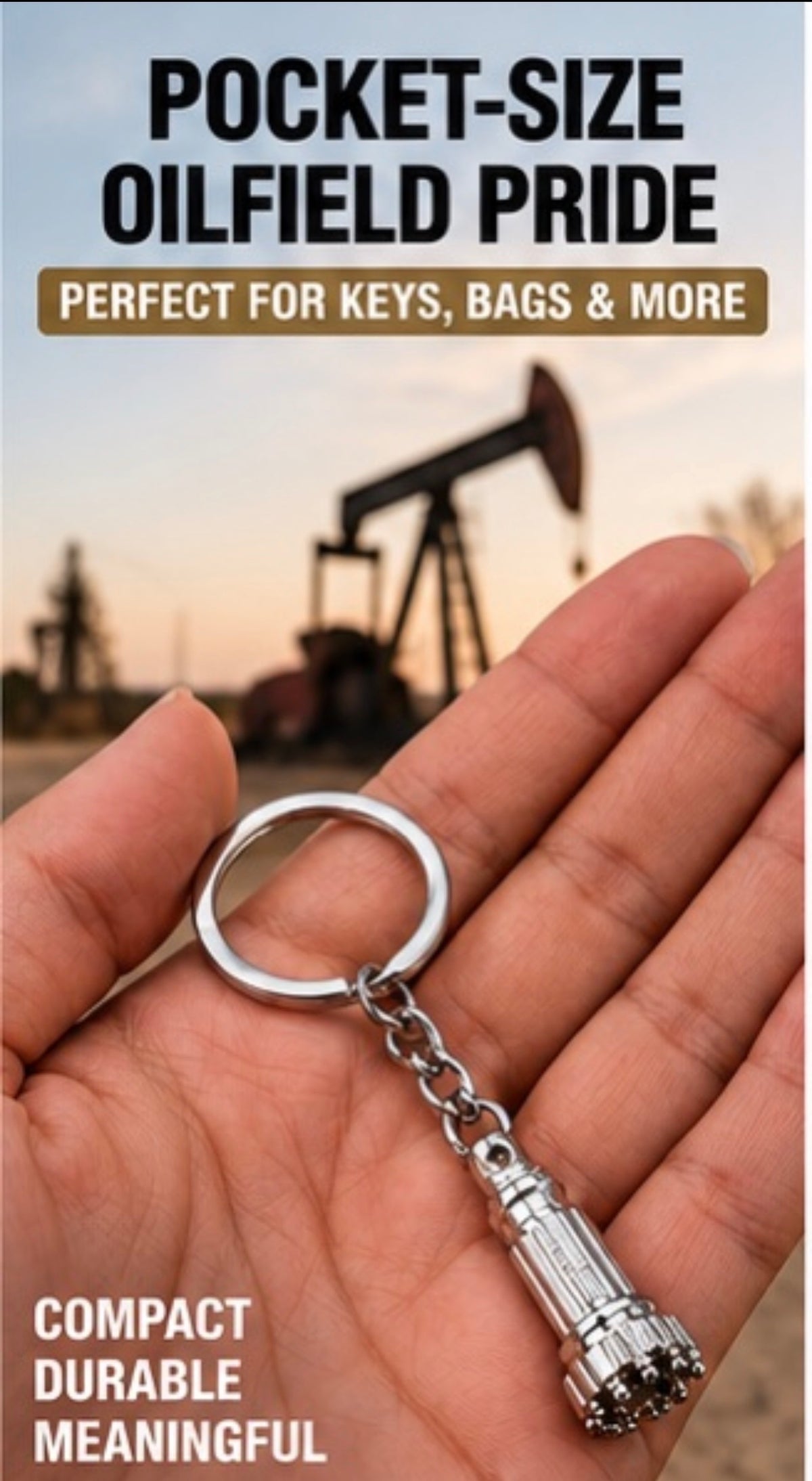 Mini Drill Bit Keychain