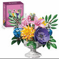 Miniature Flowers Plants Bouquet Building Set