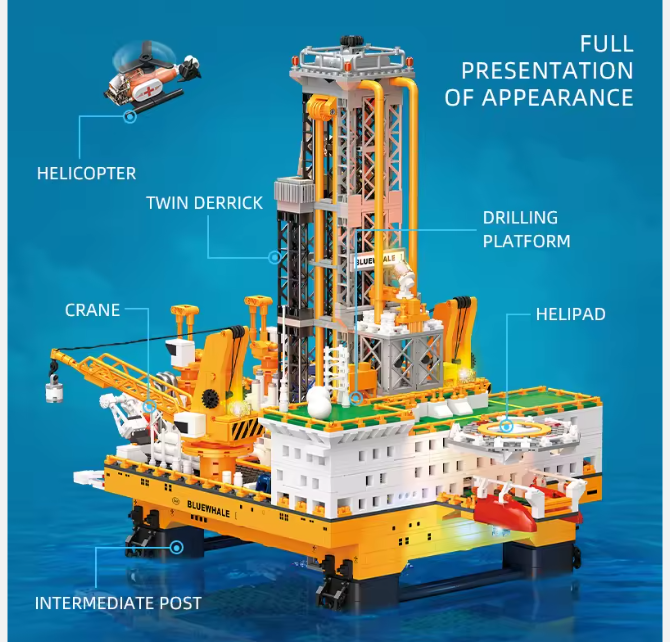 Offshore Oil Semi Submersible Drilling Platform