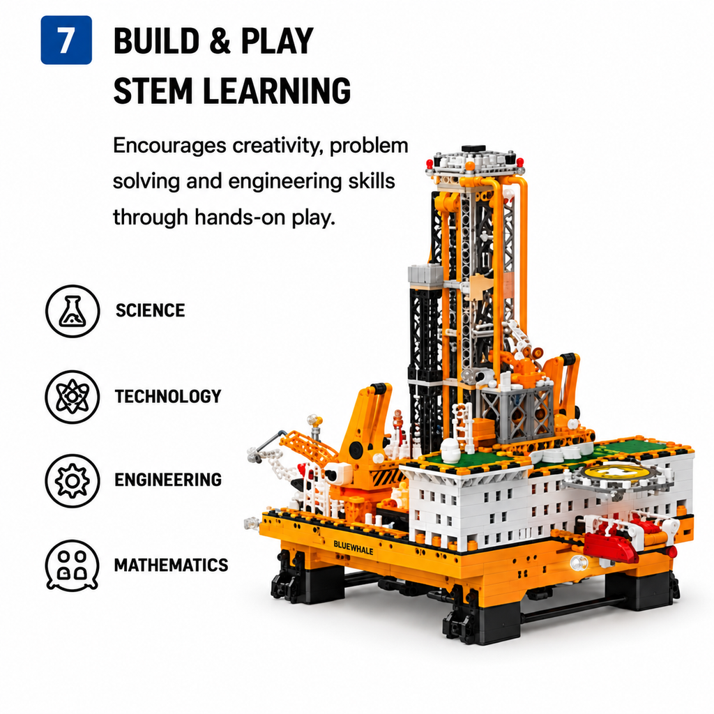 Offshore Oil Drilling Platform Building Set – 3,271     PIECES