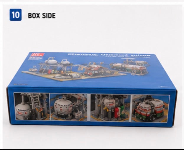 Chemical Plant Loading Station Building Set – 719 Pieces.