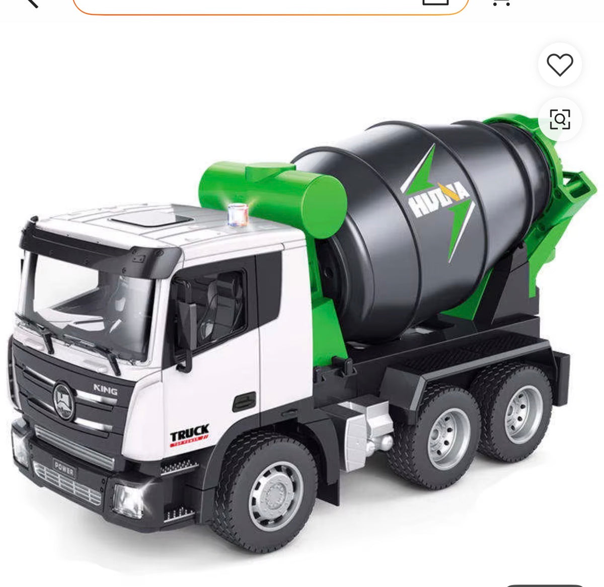 RC Concrete Mixer Truck – 1:18 Scale.