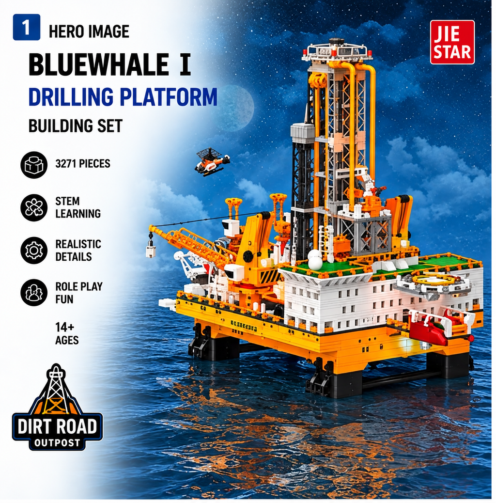 Offshore Oil Drilling Platform Building Set – 3,271     PIECES