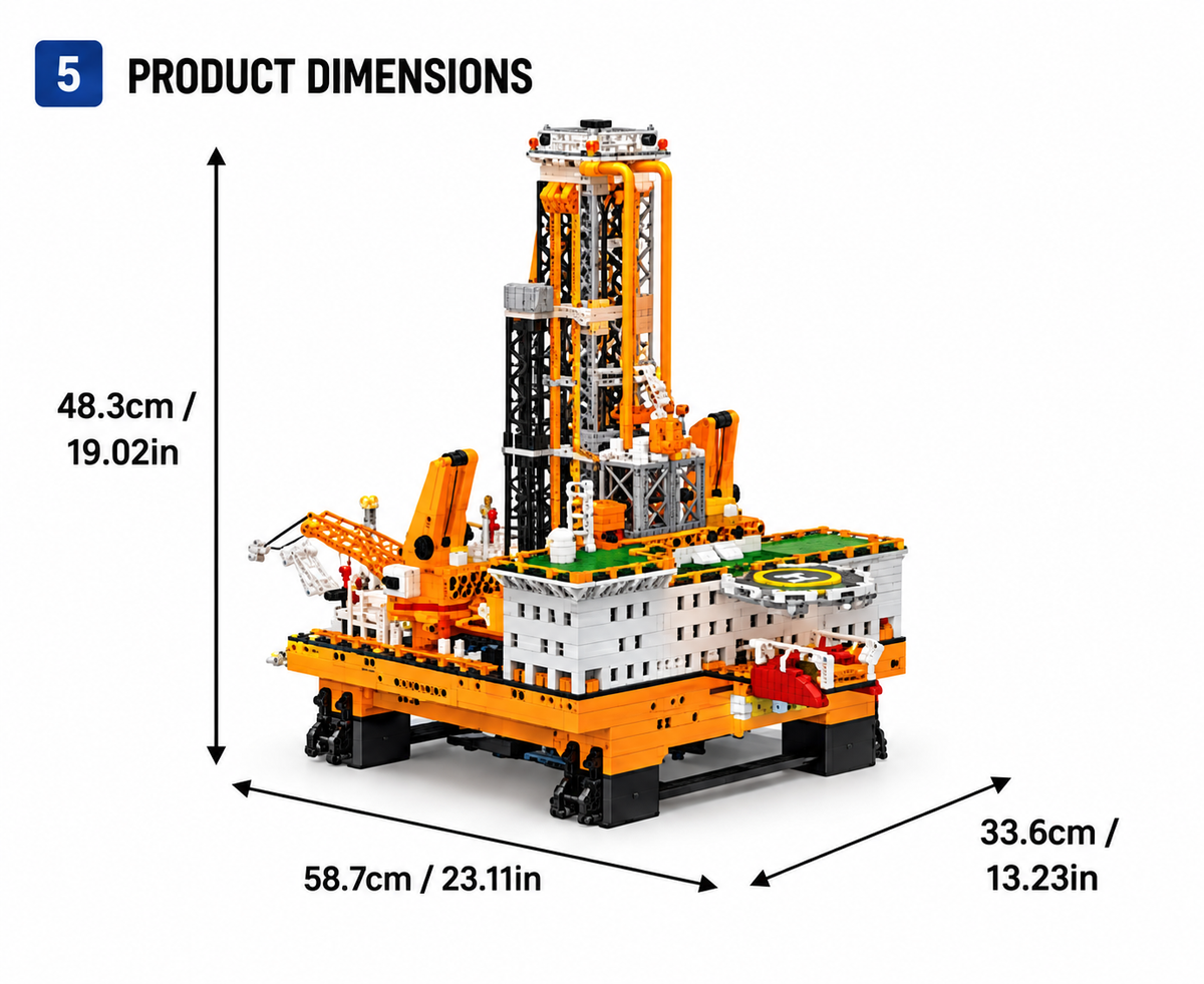 Offshore Oil Drilling Platform Building Set – 3,271     PIECES
