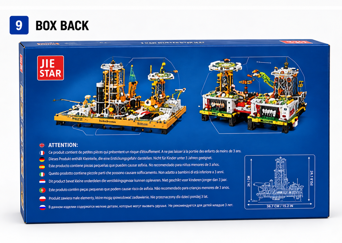 Offshore Oil Drilling Platform Building Set – 3,271     PIECES