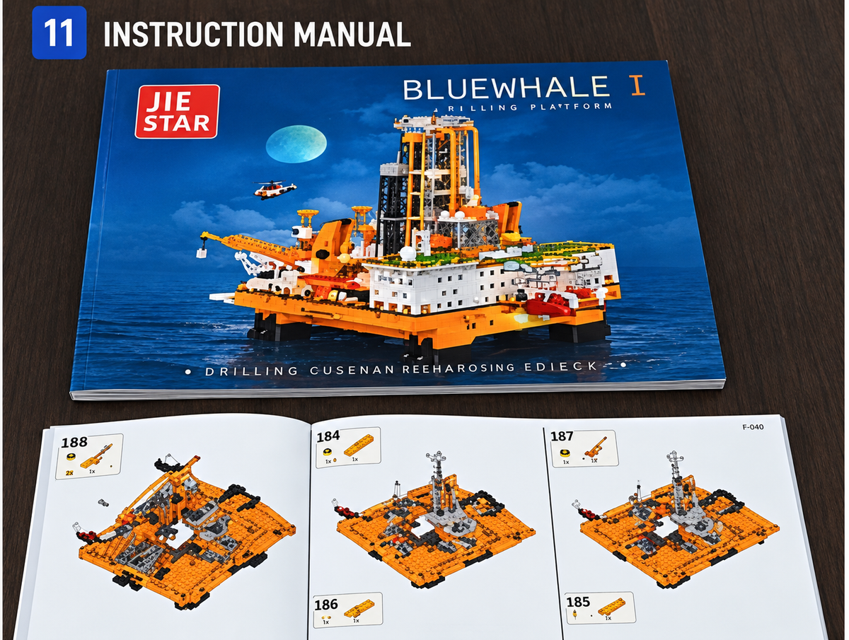 Offshore Oil Drilling Platform Building Set – 3,271     PIECES