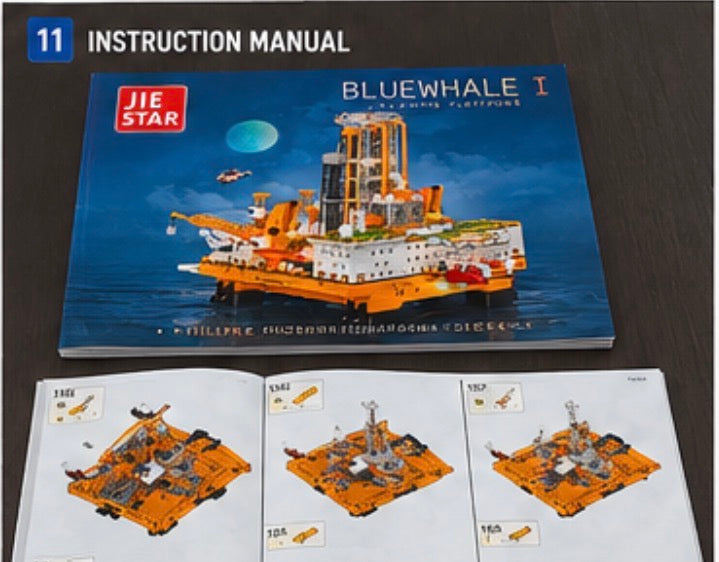 Offshore Oil Drilling Platform Building Set – 3,271 Piec