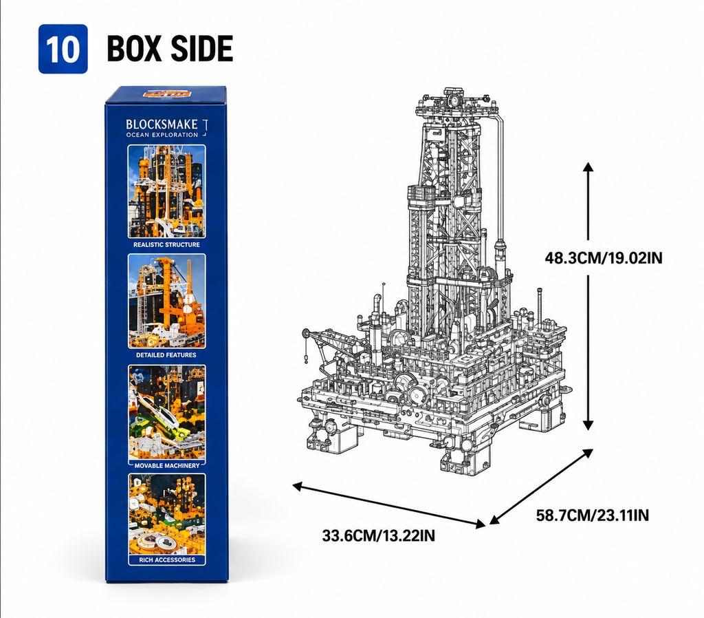 Offshore Oil Drilling Platform Building Set – 3,271     PIECES
