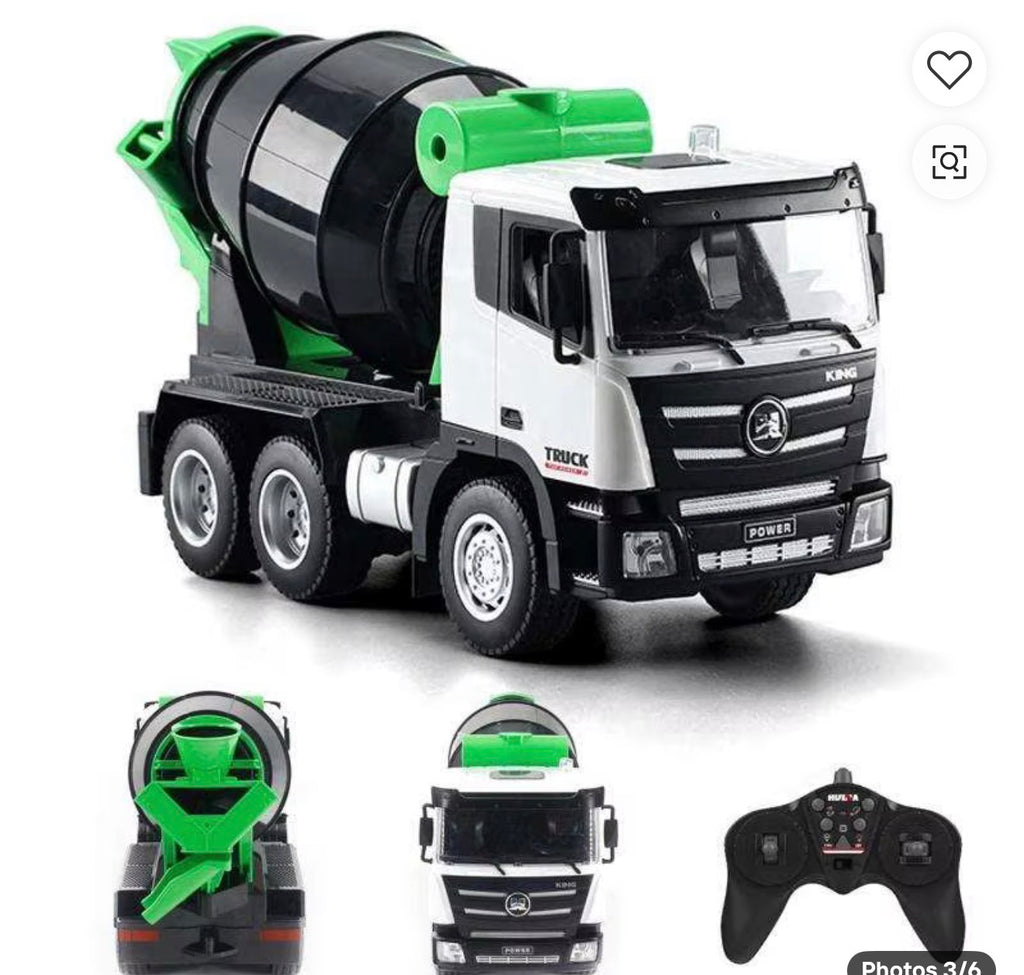 RC Concrete Mixer Truck – 1:18 Scale.