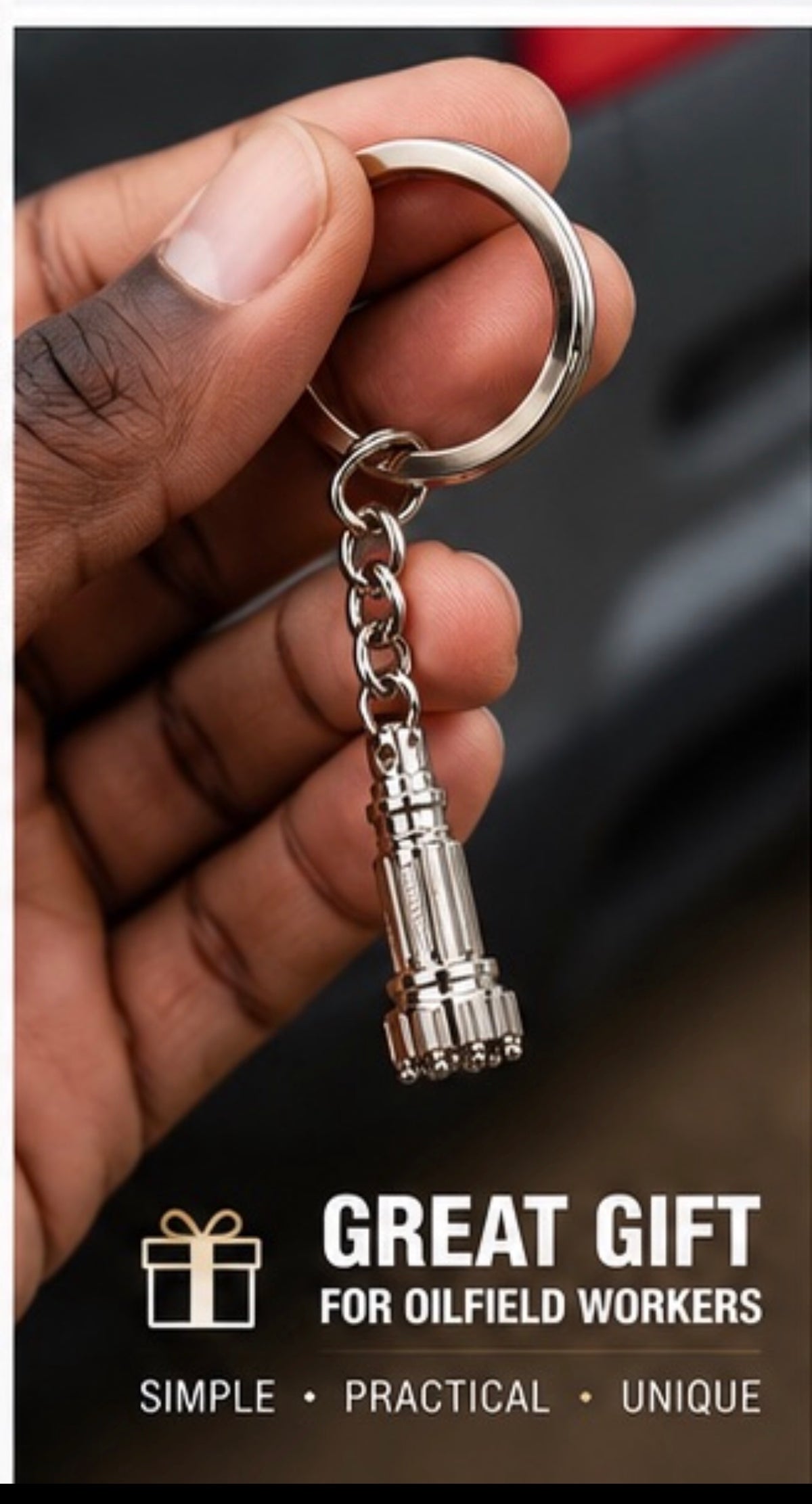 Mini Drill Bit Keychain
