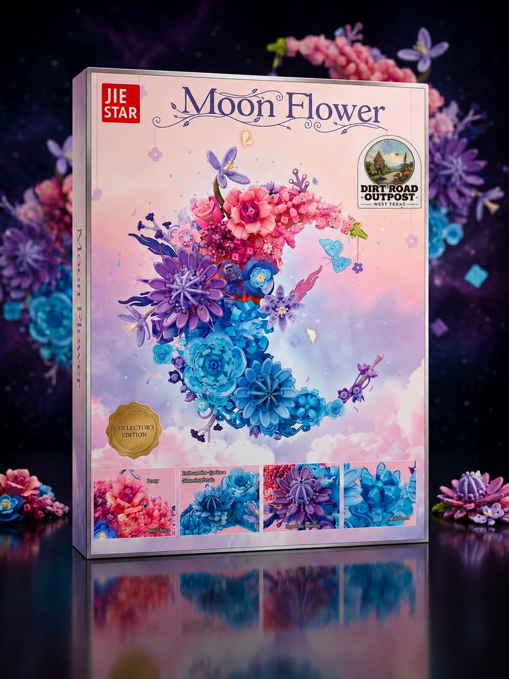 Moon Flower Blocks Flower Bundle