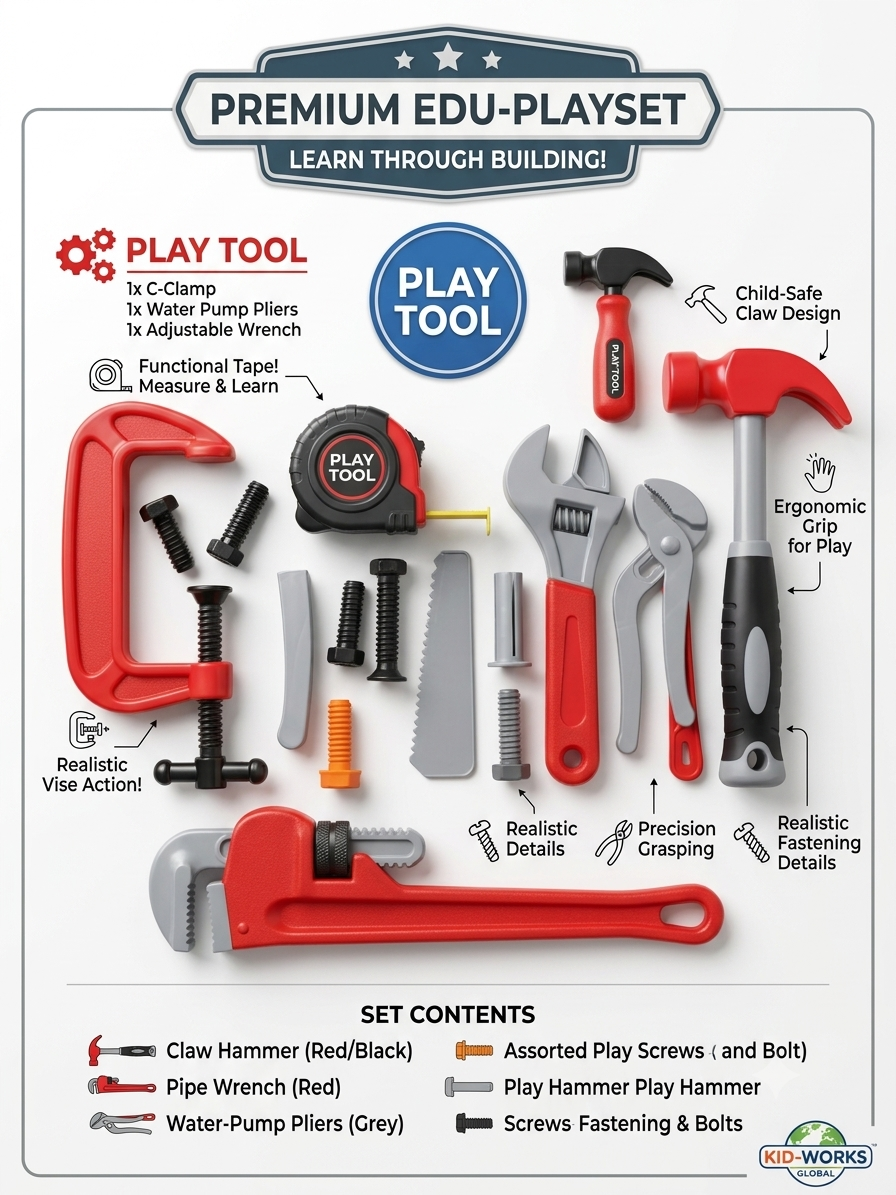 Plastic Electronic Mechanic Tool Box Set for Garden Drill and Screw