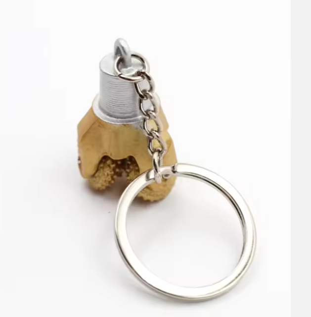 Drill Bit Rotating Gear Oilfield Keychain