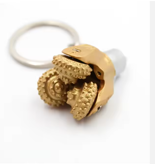 Drill Bit Rotating Gear Oilfield Keychain