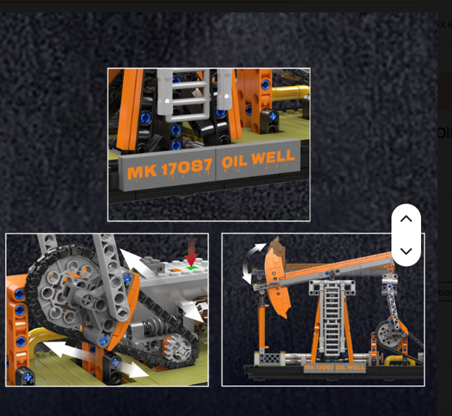 Mould King 17087 840PCS Engineering Serie Oil Well