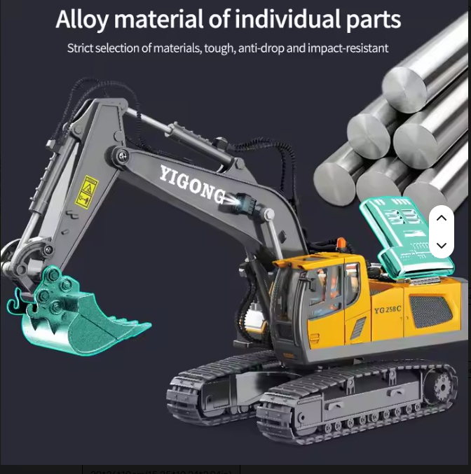RC Excavator
11-Channel Alloy Remote Control Excavator