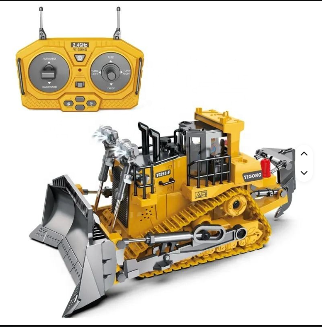 RC Bulldozer Toy for Kids 11-Channel Remote Control