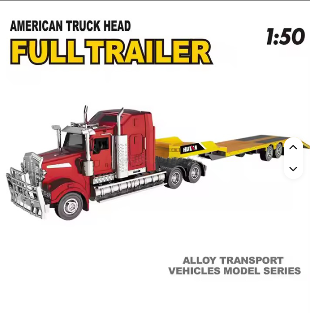 Flatbed Trailer Static Model Car for Boys Girls Collection Gifts