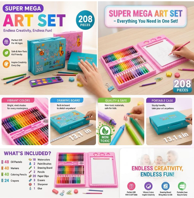 Foldable Art  Drawing Toys and Paint Coloring Gift