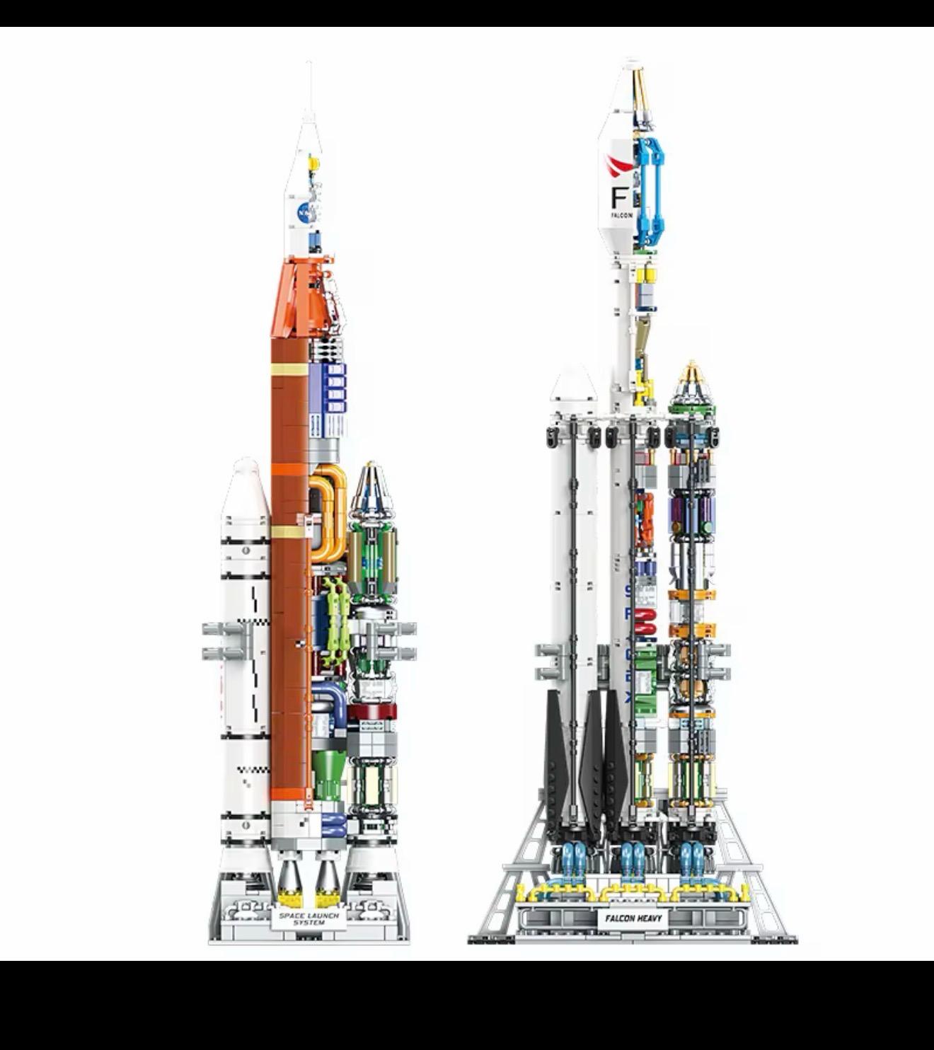 Rocket Launch Construction Building Block Sets Educational Toys Space Shuttle Adventure Building Sets