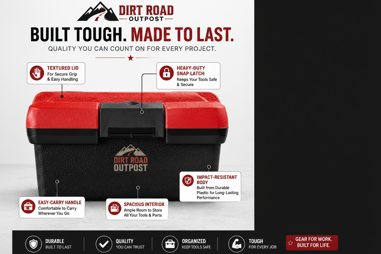 Dirt Road Outpost Tool Box Infographic